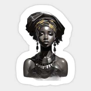 Afrocentric Woman Sticker